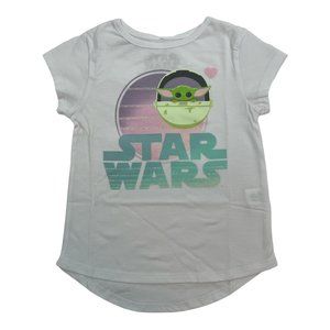 Disney Star Wars The Mandalorian Sun Girls Toddler Grogu Baby Yoda Shirt